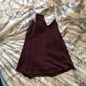 RW&Co Halter-Neck Cami Burgundy